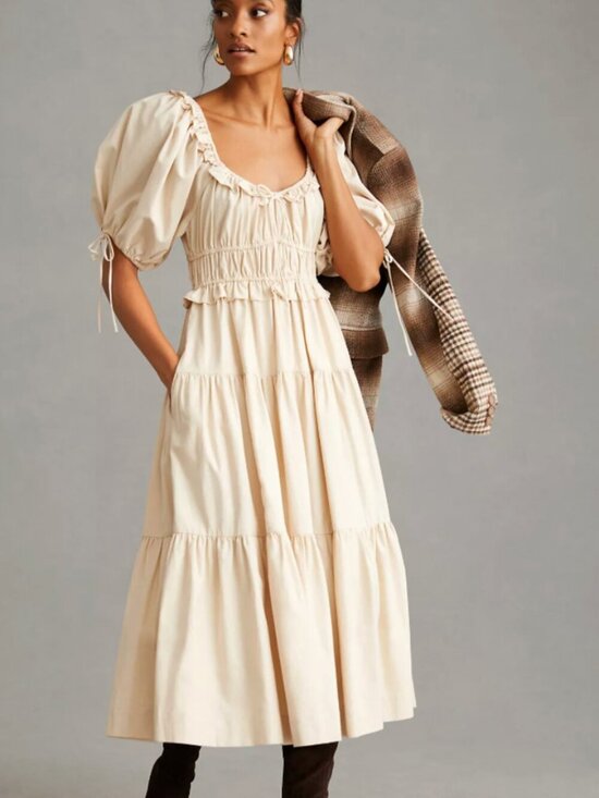 En Saison Dresses & Skirts - En Saison Brielle Tiered Midi Dress